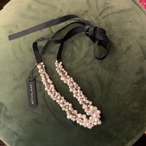 Ann Taylor Clustered Pearl necklace NWT